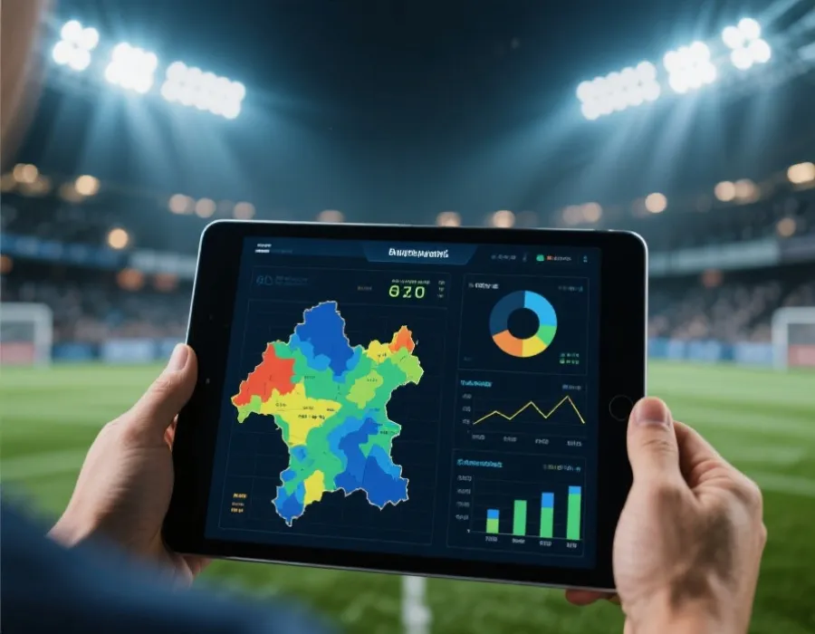 世界杯技术统计可视化示意图