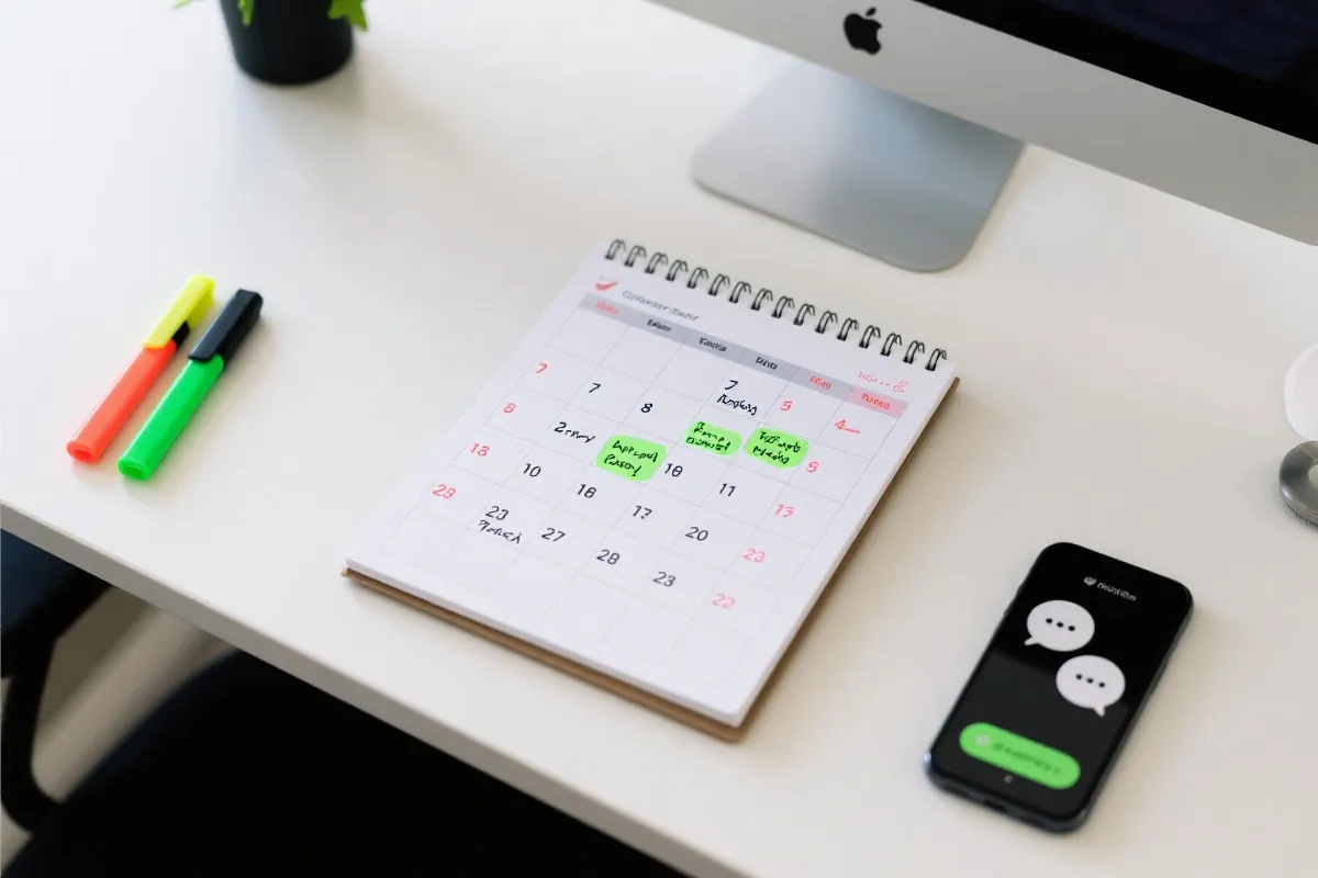 世界杯观赛日程表与日历规划：笔记本、荧光笔、时区换算与群聊通知